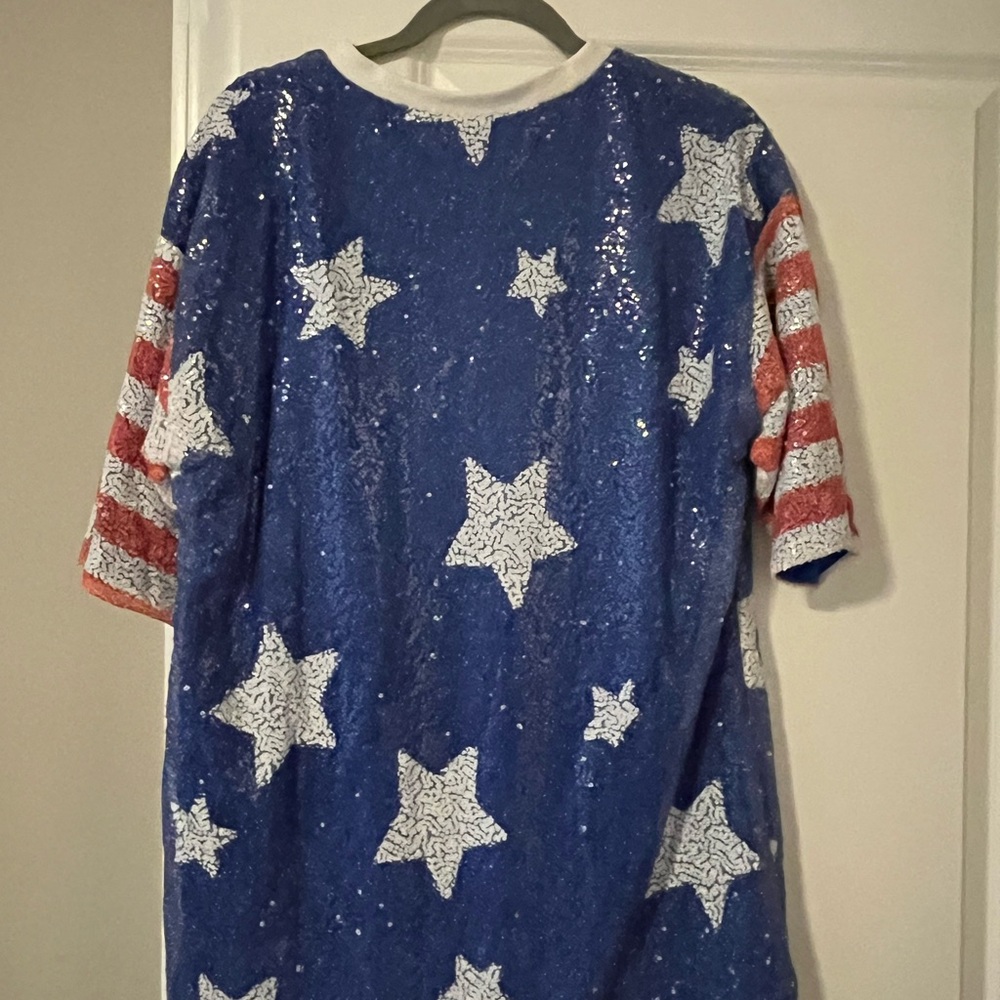 Sequin Star-Patterned Midi Dress